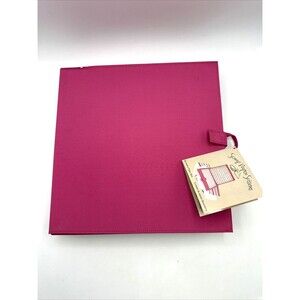 Scrap Paper Scissors Deceptive Paper Box Pink Holds 12X12 Paper- NEW WITH TAG